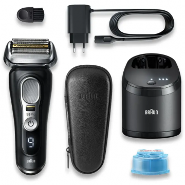 BRAUN Aparat de ras Braun seria 9 Pro 9460cc, Rezistent la apa, 5 in 1 SmartCare Center, Negru