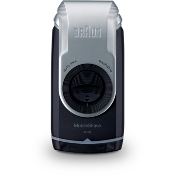BRAUN Aparat de ras electric Braun MobileShave PocketGo M90,  Albastru-Argint