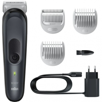 BRAUN Aparat de tuns BG3350, Braun, Tehnologie SkinShield, Gri-Negru