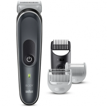 BRAUN Aparat de tuns Braun Body Groomer 5 BG5340, cu pieptene, Gri-Alb