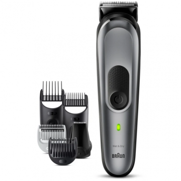 BRAUN Aparat de tuns multifunctional 10 in 1 Braun MGK7420, acumulator, 100 min autonomie, Wet Dry, Gri