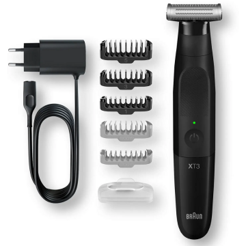BRAUN Aparat hibrid de barbierit si tuns barba Braun Series XT3 XT3200, Negru