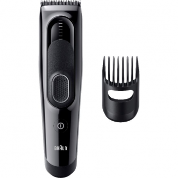 BRAUN Masina de tuns Braun HC5310, 9 setari de lungime, timp de functionare de pana la 50 de minute, Memory SafetyLock, Negru