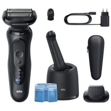 Braun Series 5 52-N7200cc Aparat de bărbierit electric cu stație pentru curățare și încărcare