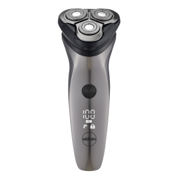 Eldom Aparat de ras electric Eldom, G54 Ian, indicator LED, ergonomic, acumulator USB C, Gri