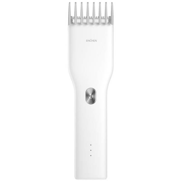 Enchen Aparat de tuns ENCHEN BOOST, Lungimea de taiere a parului intre 0.7 si 21 mm, 2 viteze, Sub 55 db, Autonomie 3 luni, Lame de ceramica, Tehnologie antiblocare fir de par, Incarcare rapida inteligenta, Alb
