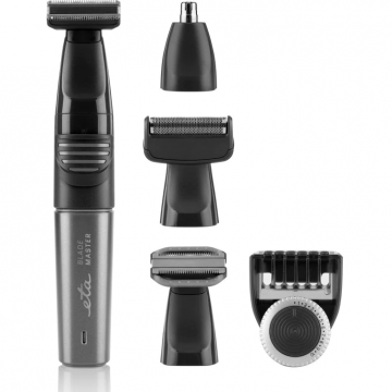 Eta Aparat de tuns 5 in 1 Eta BladeMaster 0341 90000, baterie Li-ion de 3.2 V, Negru-Gri