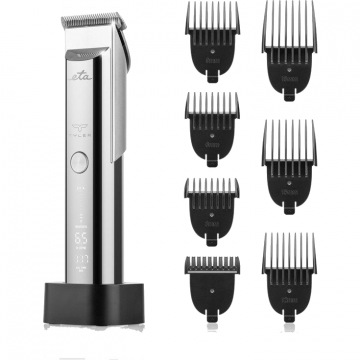 Eta Masina de tuns par si barba, Eta, 6 lungimi reglabile, timp de functionare 240 minute, timp de incarcare 3 ore, Argintiu
