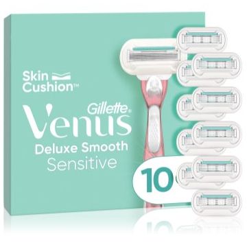 Gillette Venus Deluxe Smooth Sensitive Aparat de ras + rezervă lame