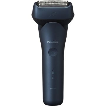 Panasonic Aparat de ras Panasonic ES-LT4B-A803, 3 lame Japanese Blade Technology, Trimmer, Senzor pentru barba, 45min autonomie Li-Ion, Wet  Dry, Mod Shaving Foam, Albastru-Negru