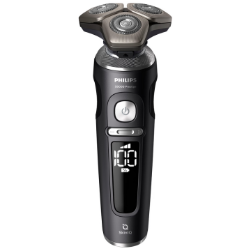 Philips Aparat de ras pantru barbati cu capete rotative, Philips Shaver S9000 Prestige SP9840 32, Gri