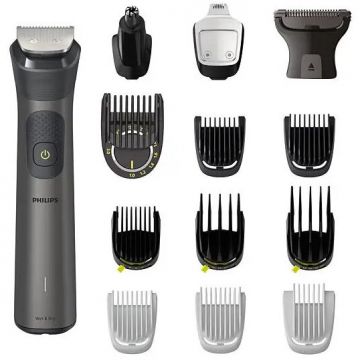 Philips Aparat de tuns multifunctional 14 in 1 PHILIPS Multigroom Series 7000 MG7940-75, acumulator, autonomie 120 min, Negru