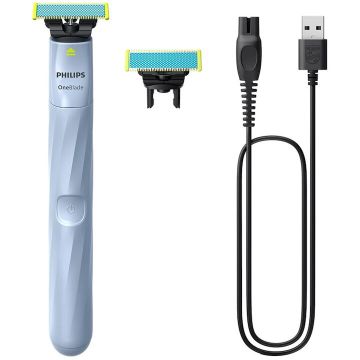 Philips Aparat Ras, Philips One Blade, umed-uscat, gri