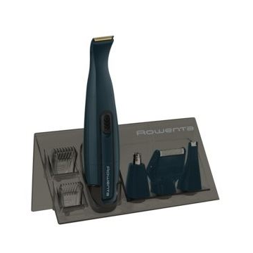 Rowenta Aparat de tuns barba Rowenta Nomad TN3651F0, lame invelis titan, rezistent la apa, accesoriu pentru ras, baza de depozitare, Albastru