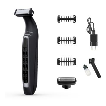 Rowenta Aparat de tuns barba Rowenta X Karl Lagerfeld Forever Sharp TN602LF0, Acumulator, 120 minute, Negru