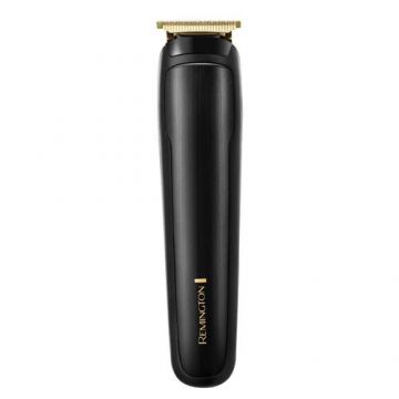 Set de tuns barba si parul Remington T-Series MB7050, 12 in 1, 5h autonomie, Turbo, Negru/Auriu