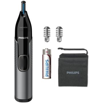 Trimmer Nas Urechi Si Sprancene Acumulator Negru/Gri