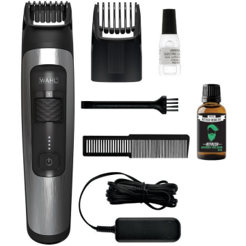 Wahl Aparat de tuns barba, Wahl 1065 3999, Inox, Negru Gri