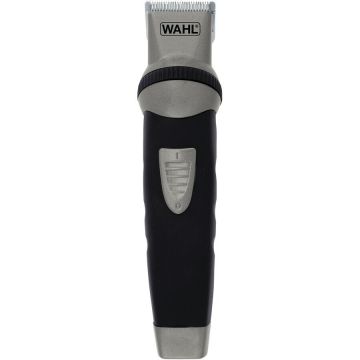 Wahl Aparat de tuns corporal si ingrijit barba Wahl, GroomSman, 09953-1016, alimentare acumulator, lame otel cu autoascutire, 2 capete ghidare, 3-16 mm, Negru