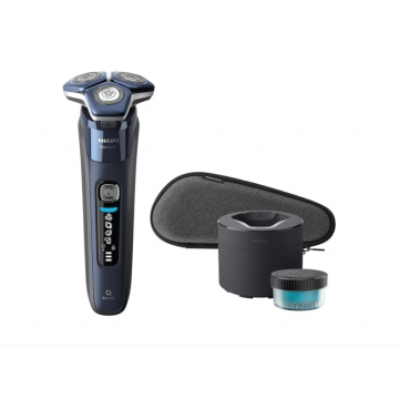 Aparat de Ras PHILIPS Shaver Series 7000 S7886/55, Acumulator, Autonomie 60 min, SkinIQ, Negru