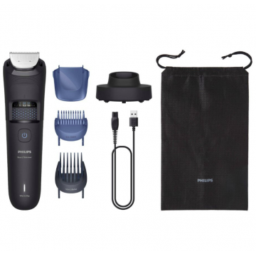 Aparat de tuns barba Philips Series 5000 BT5780/15, acumulator, negru, autonomie 100 min