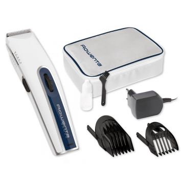 Aparat de tuns parul Rowenta Nomad TN1400F1  autonomie 40min  încărcare rapida  2 piepteni  20 de lungimi de tăiere  lame cu tehnologie de auto-asc