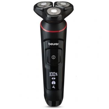 BEURER Aparat de ras, Beurer, MN8X, Fixare magnetica, Afisaj LED, Rotativ, Negru