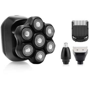 Eta Aparat de ras electric ETA 534390000 Jason, 7 lame, baterie Li-Ion 3, 7V/ 600mAh, IPX6, afisaj LED, Negru