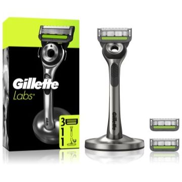 Gillette Labs aparat de ras cu suport + lame de rezervă