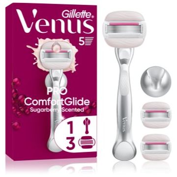 Gillette Venus PRO ComfortGlide Sugarberry epilator pentru femei cu suport pentru duș