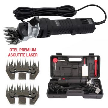 Pachet Masina de tuns oi Ural Campion + 2 Seturi cutite, 1000W, 6 Viteze, Lame orel premium, Ascutite Laser - Copie