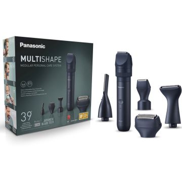 Panasonic Set aparat de ras & gromming barba / fata Panasonic MultiShape XSHAPE SEASON, acumulator Li-Ion, autonomie 90min, quick charge 1H, utilizare piele umeda/uscata, Husa transport, Negru