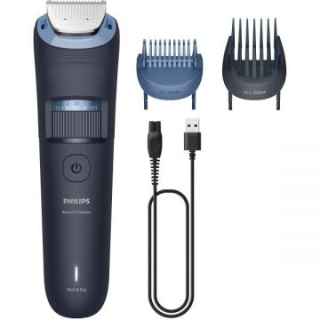 Philips Aparat de tuns Philips BT3665/15, 40 trepte de lungime, autonomie 80 min, utilizare umeda si uscata, incarcare USB
