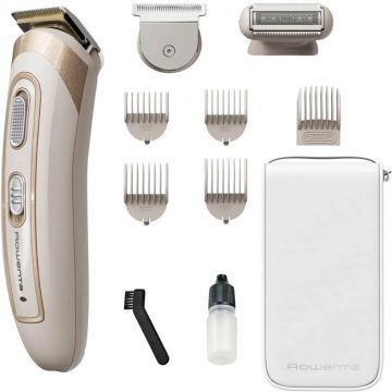 Rowenta Aparat de tuns multifunctional Rowenta Trim & Style TN9154F0, autonomie 60 minute, lame titan, Crem