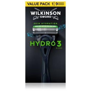 Wilkinson Sword Hydro3 aparat de ras + rezervă 8 bucati