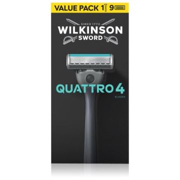 Wilkinson Sword Quattro aparat de ras rezerva lama 8 pc
