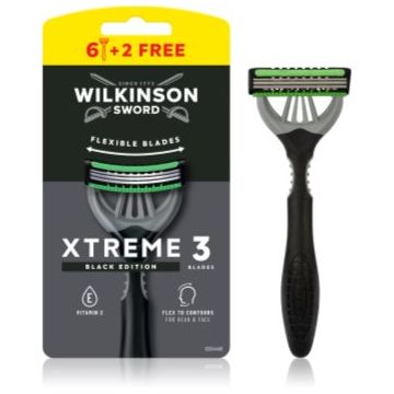 Wilkinson Sword Xtreme 3 Black Edition aparat de ras de unică folosință pentru barbati